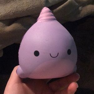 Purple narwhal squishy